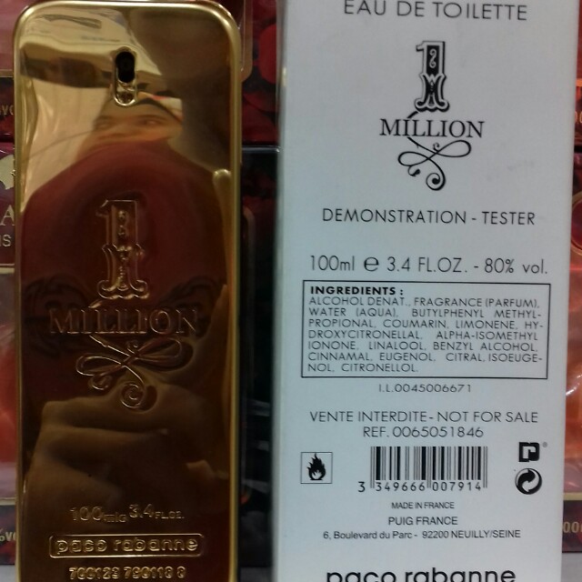 Original Tester Perfume 1million Harga Murah3 Health Beauty