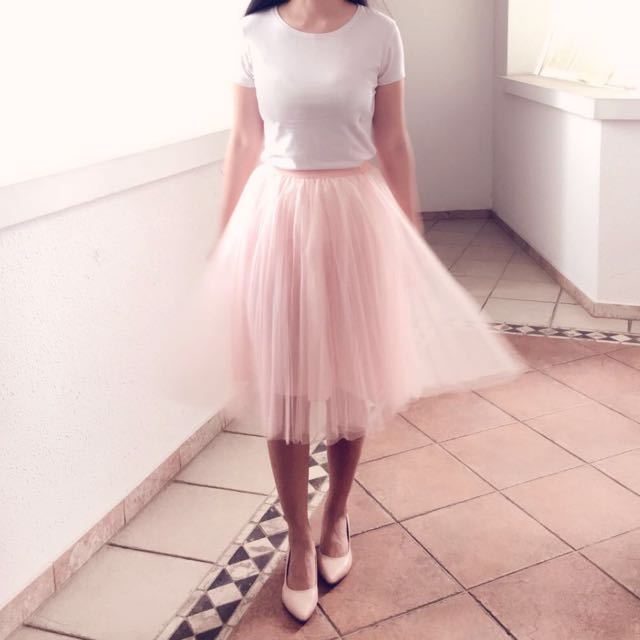 pastel tulle dress
