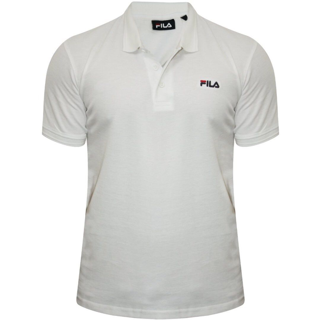 Preloved Fila T Shirt Plain White Putih Men S Fashion Clothes On Carousell