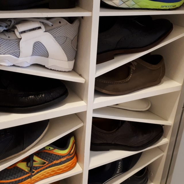 Shoe glass top, Furniture & Home Living, Furniture, Shelves