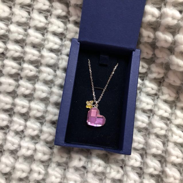Swarovski Crystal Heart Necklace Women s Fashion Jewelry on Carousell