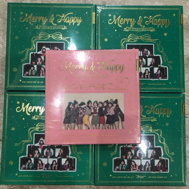 Twice Merry Happy Album Entertainment K Wave On Carousell