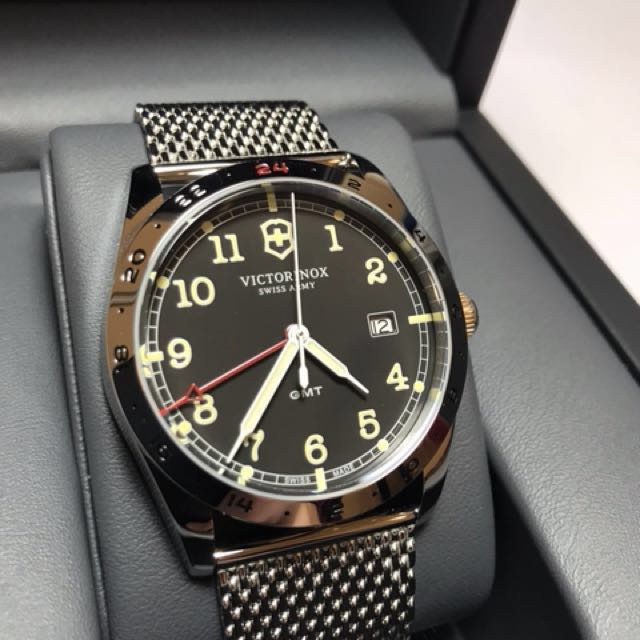 VICTORINOX Infantry GMT Black Dial Swiss Madw