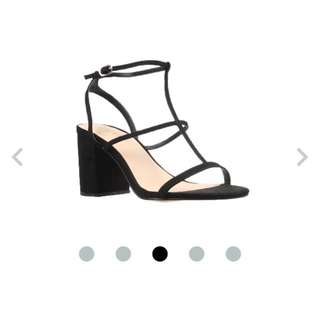 Black Suede strappy heels