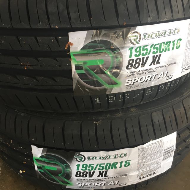 195 50 16 Sport A1 Rovelo Tyre Auto Accessories On Carousell