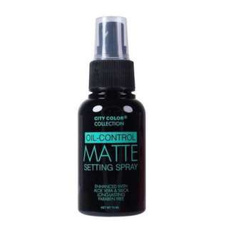 City color oil control matte setting spray