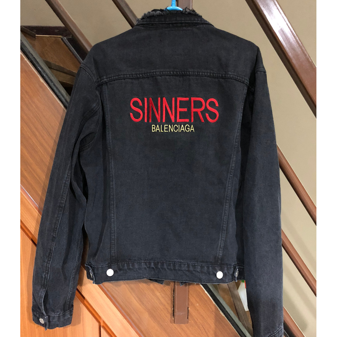 balenciaga sinners denim jacket