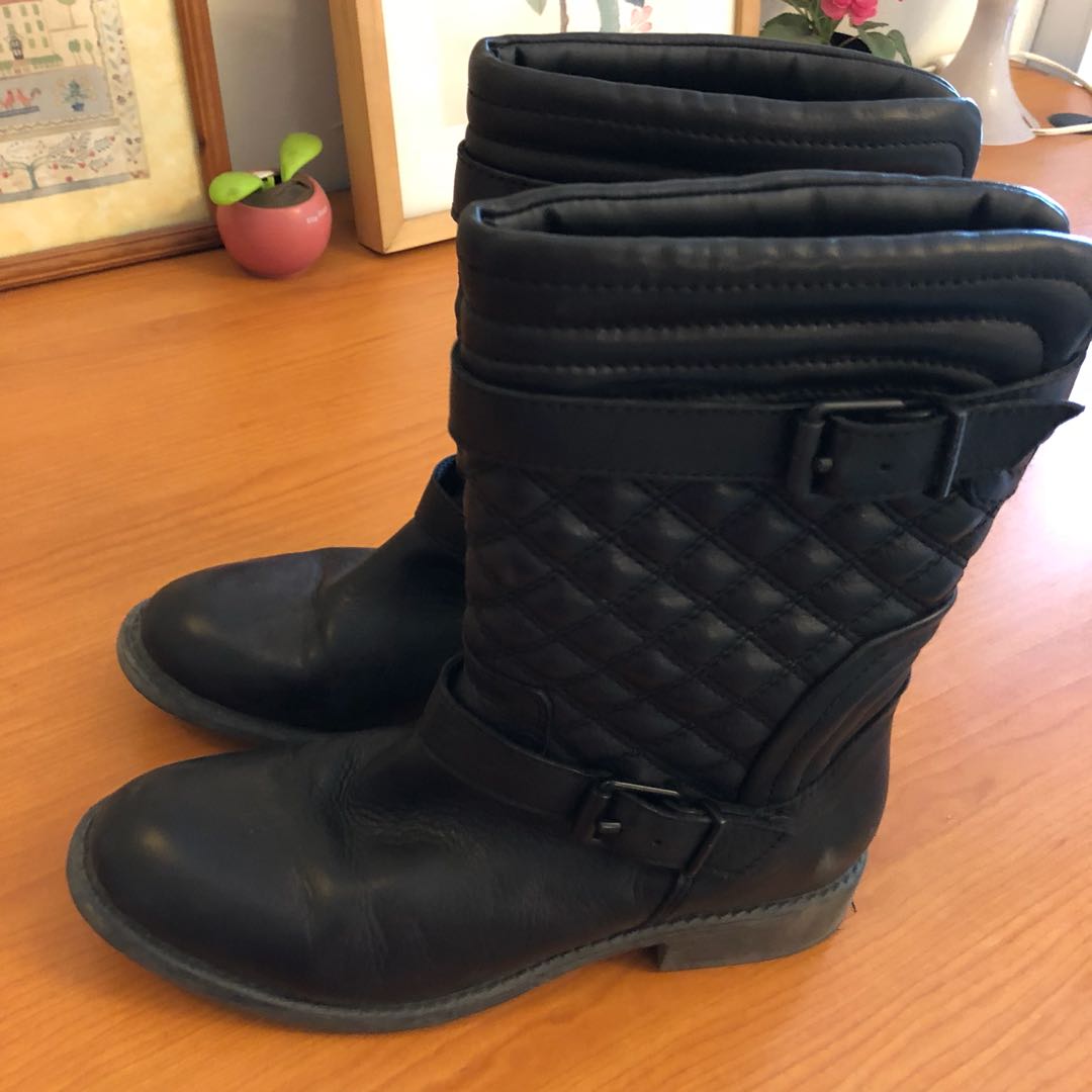 Black Winter Boots From Aldo Women S Fashion Shoes On Carousell