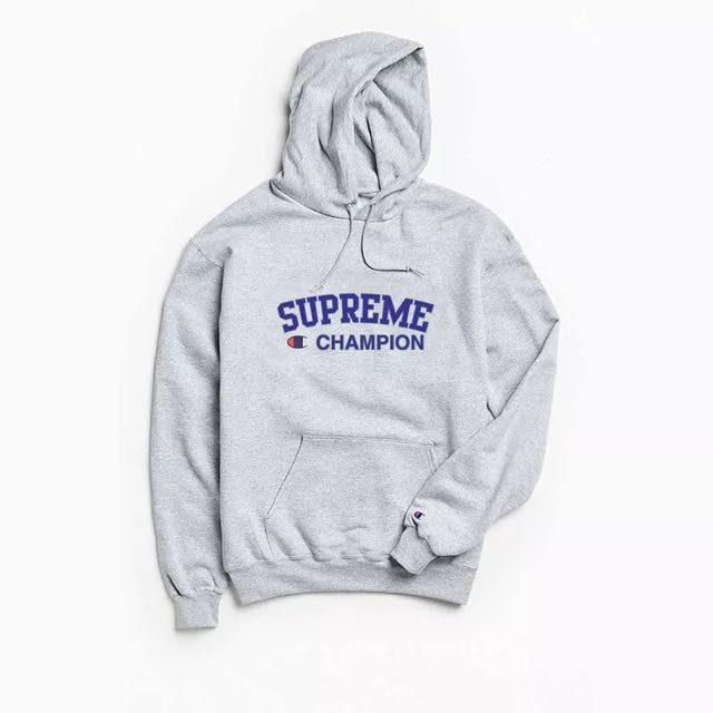 champion x supreme hoodie