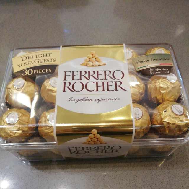 Ferrero Rocher 30 Pieces Food Drinks Packaged Snacks On Carousell