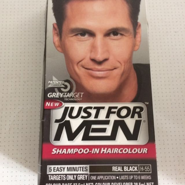 Just For Men Shampoo In Hair Color Real Black Health Beauty