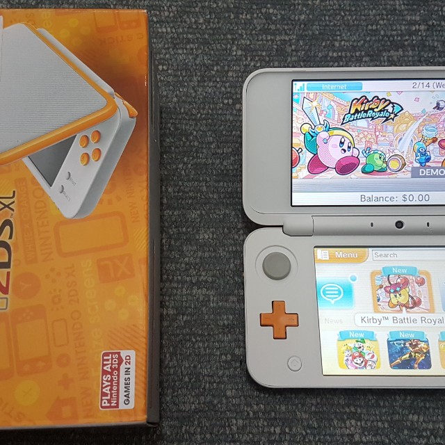 New Nintendo 2ds Xl Orange X White 1month Old Video Gaming Video Game Consoles Nintendo On Carousell