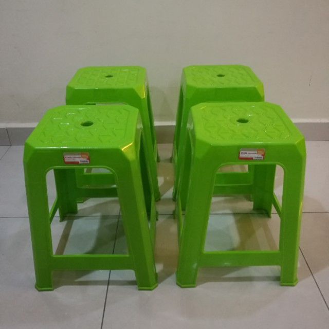 Plastic Stools (4 units), Furniture & Home Living, Furniture, Tables & Sets on Carousell