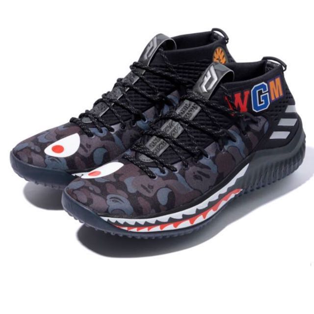 PO Bape X adidas dame 4 red green black Bulletin Board Preorders on Carousell