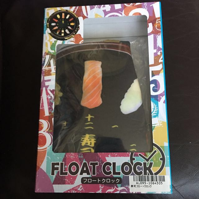 Sushi float clock （分類：時鐘）位於 Hong Kong。 由 kazafchung 提交（商品編號 130834514，圖片 2）。簡介： 全新 日本購入 有趣家居decoration New year sale。