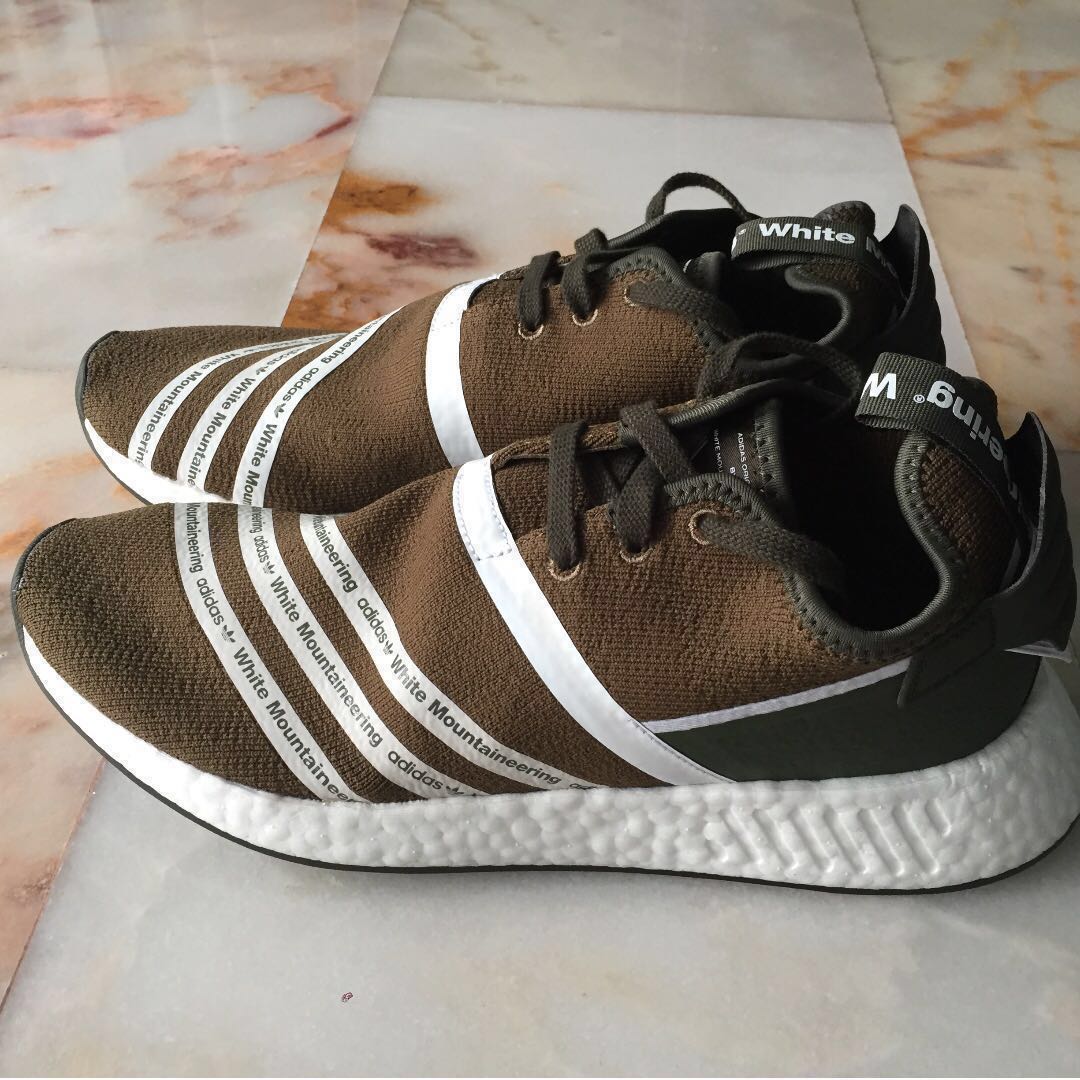 white mountaineering nmd r2 olive