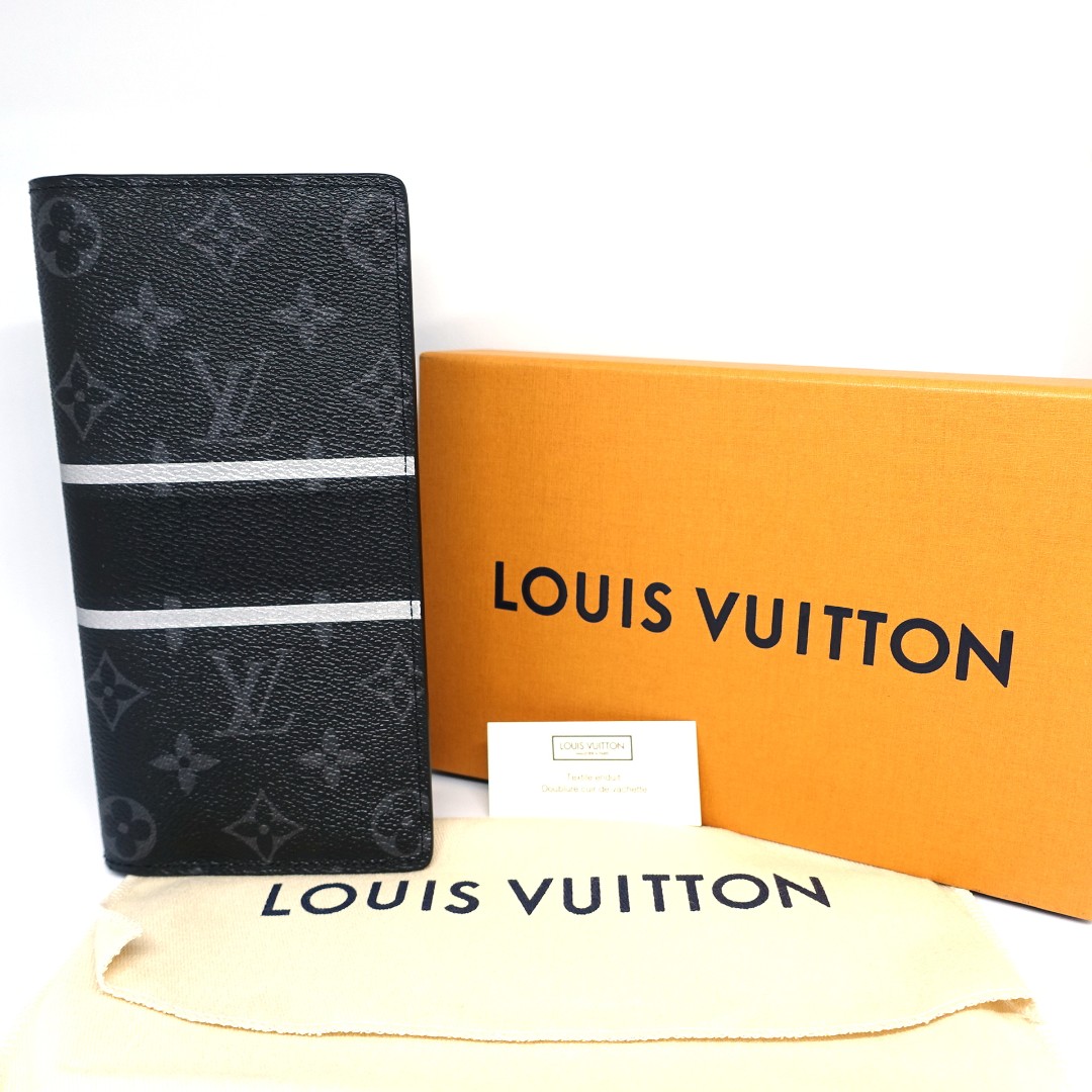 Louis Vuitton M64438 Brazza Wallet Monogram Eclipse Canvas