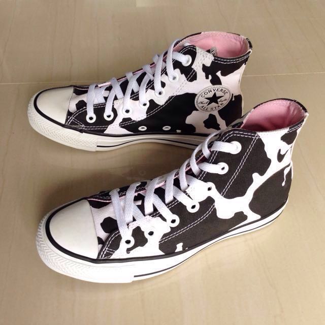 cow print chuck taylors