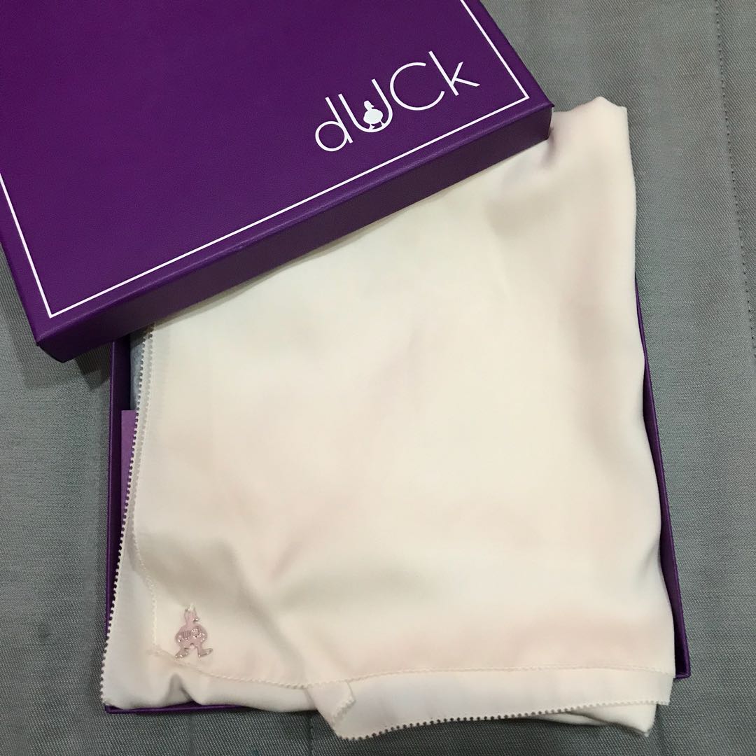 Duck Scarves Matte Satin Silk In Pearl Muslimah Fashion Scarves On Carousell