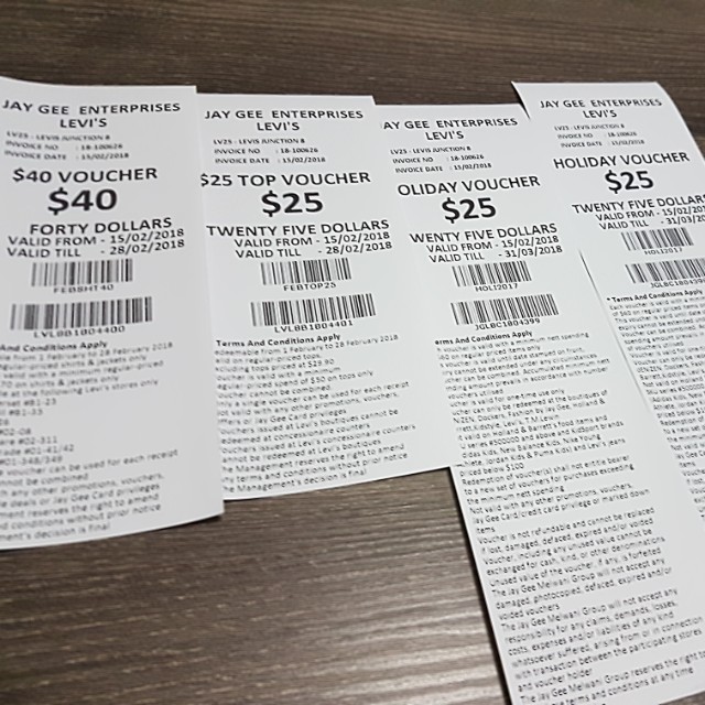 Levis voucher, Tickets & Vouchers, Vouchers on Carousell
