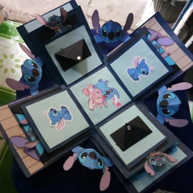 Lilo&Stitch Explosion Box, Hobbies & Toys, Stationary & Craft, Handmade ...