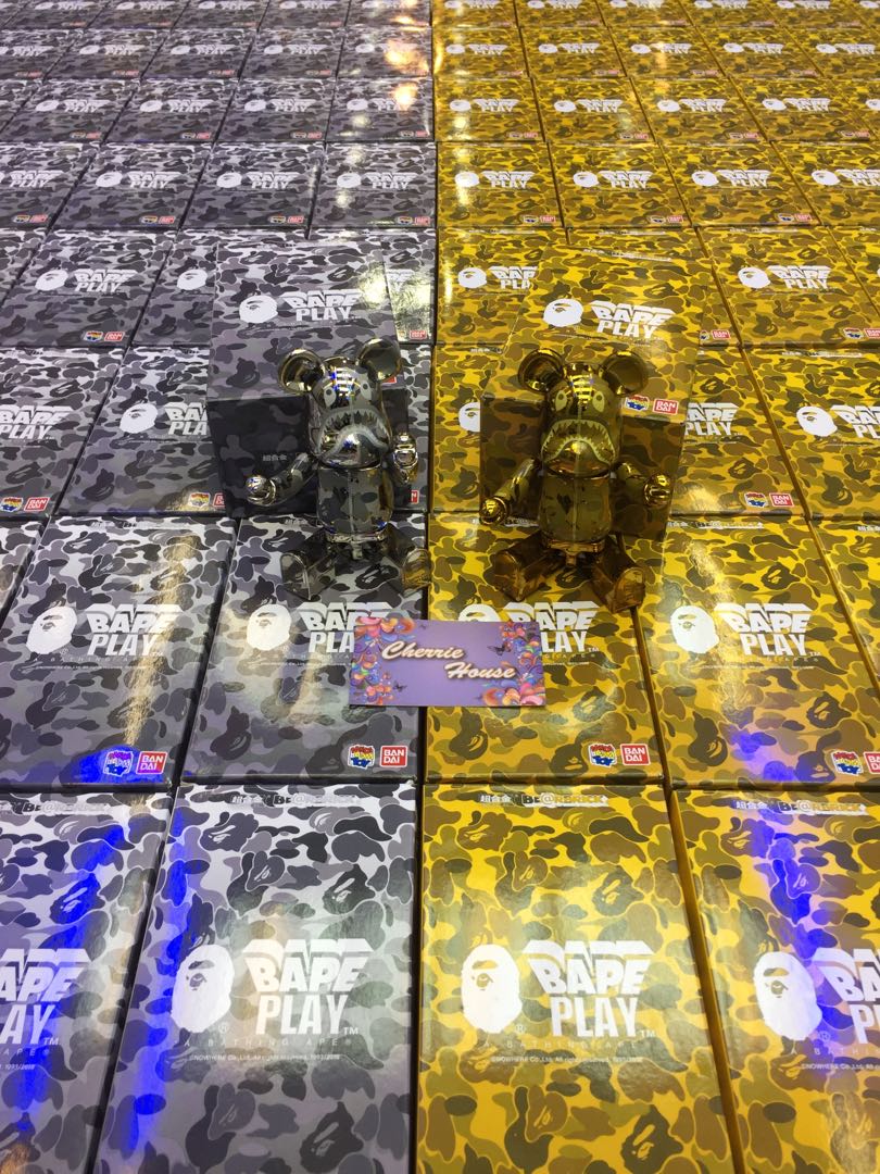 BE@RBRICK BAPE(R) CAMO SHARK GOLD - フィギュア