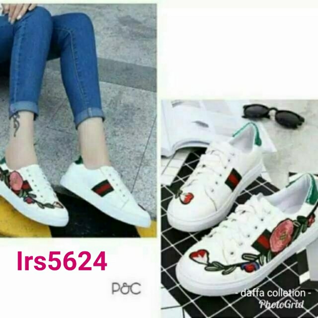 Sepatu Gucci Bunga Fesyen Wanita Sepatu Di Carousell