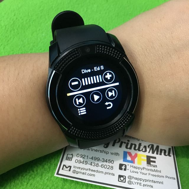 V8 SMART WATCH call text music Men s Fashion Watches Accessories Watches on Carousell