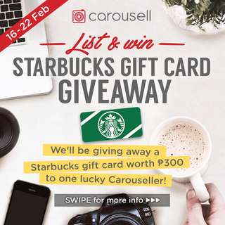 SEE WINNER: List & Win Starbucks GC Giveaway