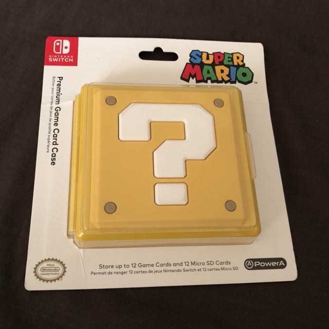 Beautiful Mario Theamed Question Block Premium Nintendo Game
