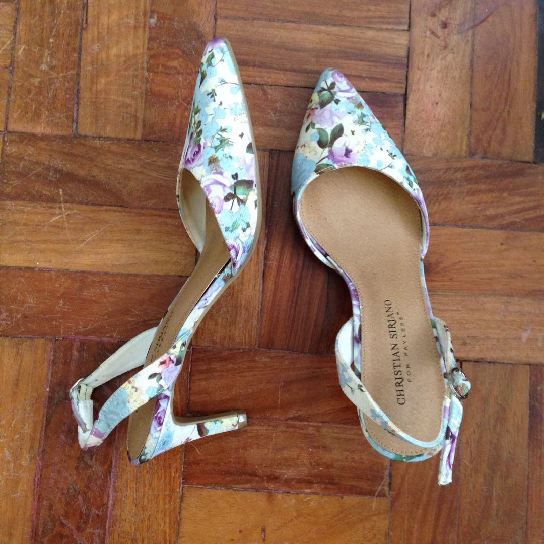 floral pumps payless