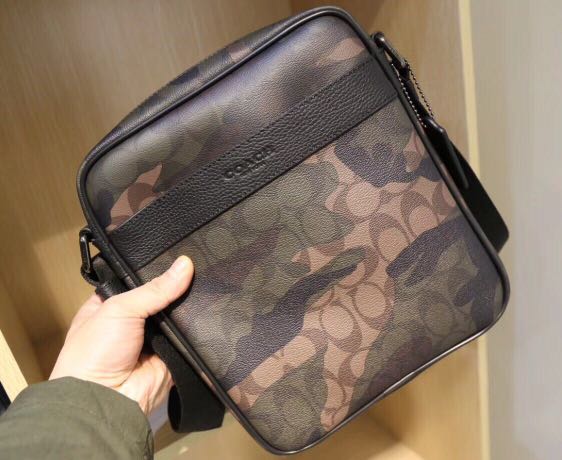 coach camouflage sling bag