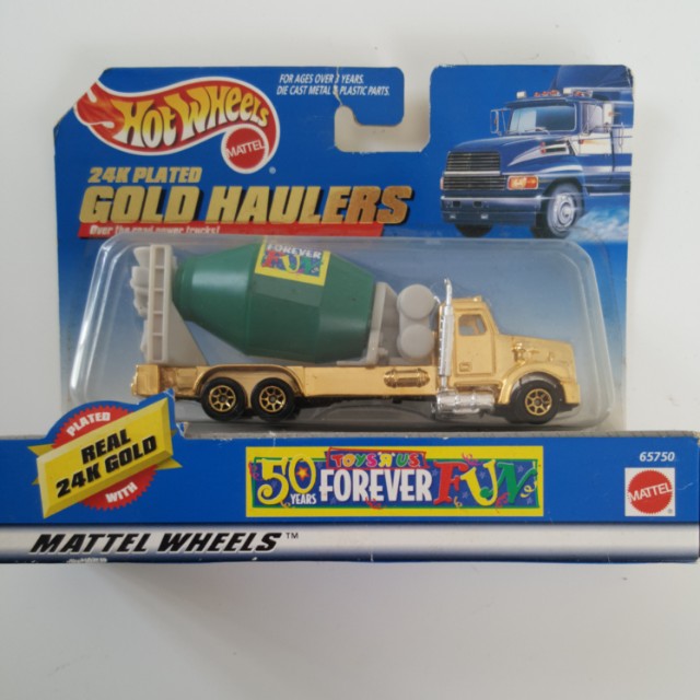 hot wheels 24k plated gold haulers