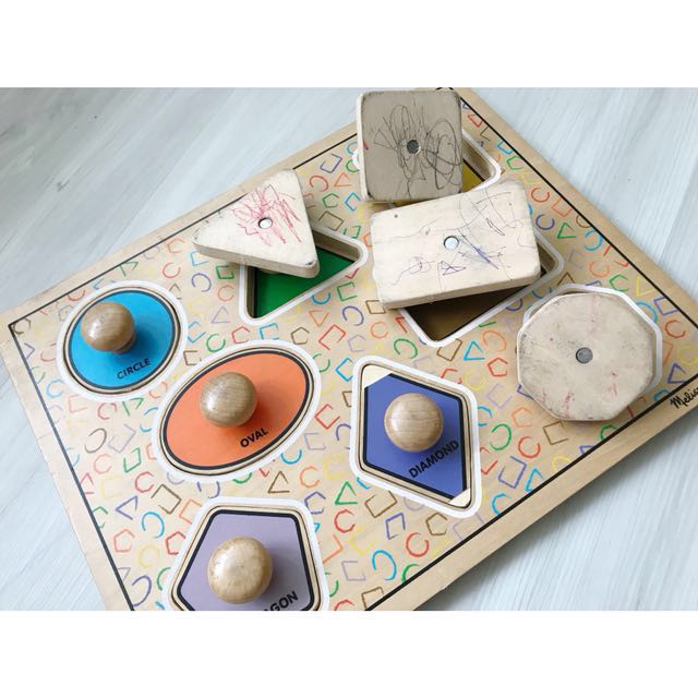 melissa and doug jumbo knob puzzle shapes