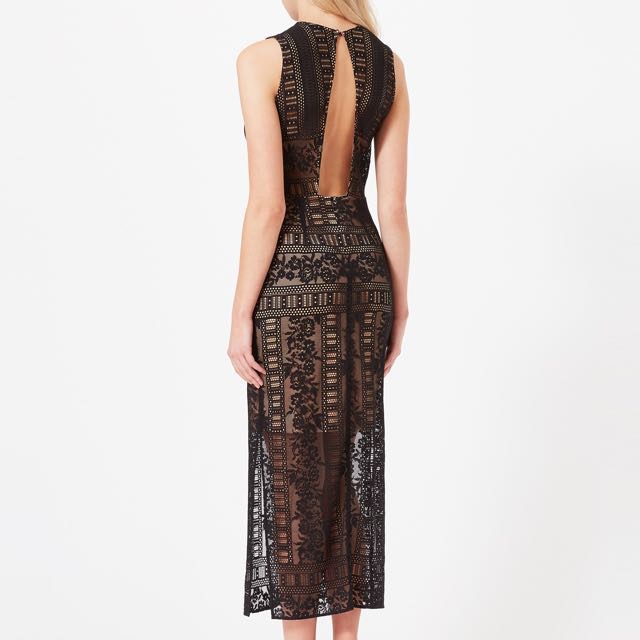 navy lace v neck dress Women's Navy Satin Lace Trim Maxi Dress - Event Dresses