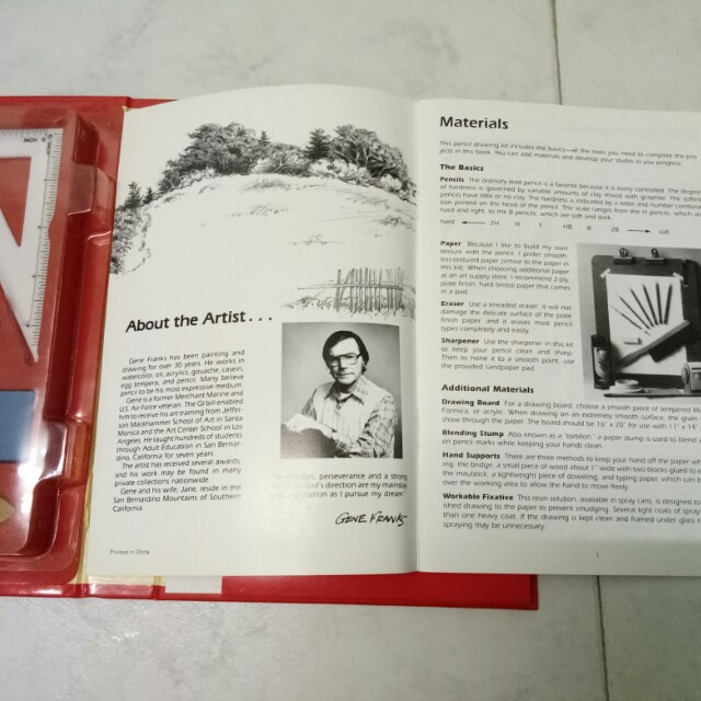 Pencil drawing project book by Gene Franks, Hobbies & Toys, Books