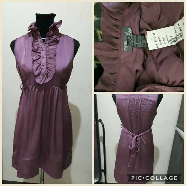Poetry satin dress (Category: Dresses) located in Quezon City. Submitted by simplycarmen (Listing ID 155024943, Image 1). Description: Almost new condition May fit upto medium.