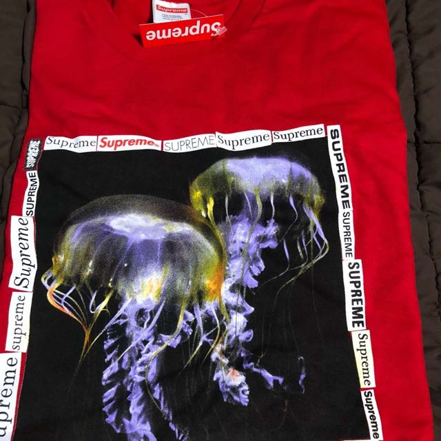 supreme jellyfish tee red