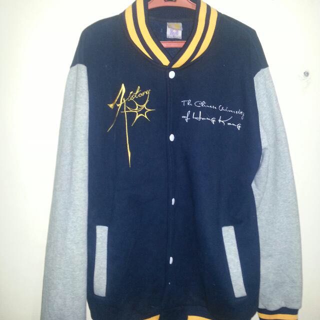 The Chinese University Of Hong Kong Varsity Jacket, Men's Fashion, Coats, Jackets and Outerwear