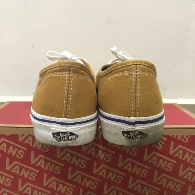 Vans authentic amber on sale gold
