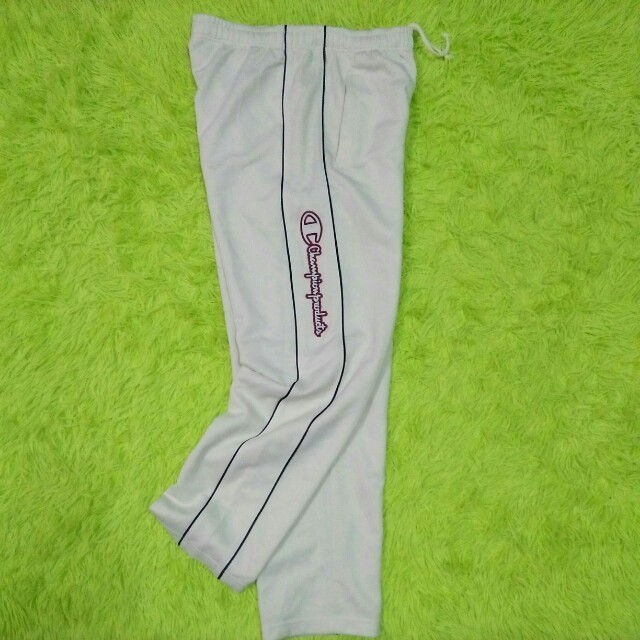 green champion track pants