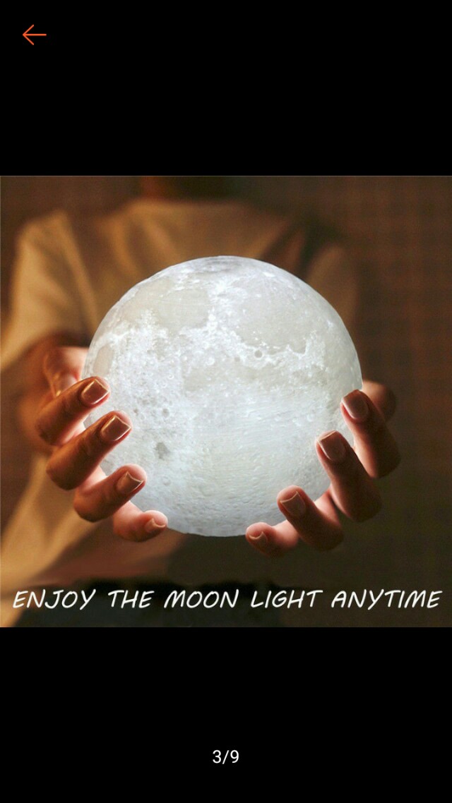 3d Moon Light Lamp Design Craft Others On Carou Photo