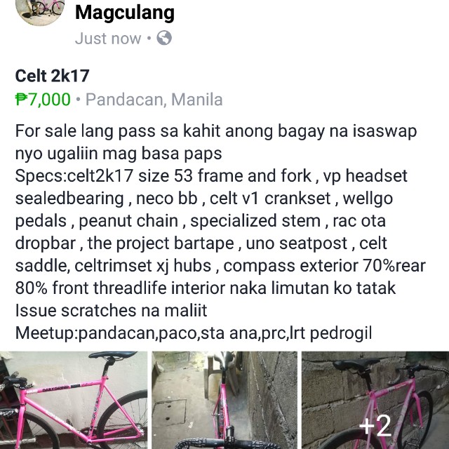 Celt 2k17 Sports Equipment Bicycles Parts Bicycles on Carousell