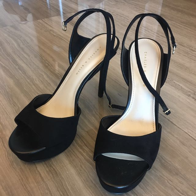 Charles Keith Heels Size 38 Fesyen Wanita Sepatu Di Carousell