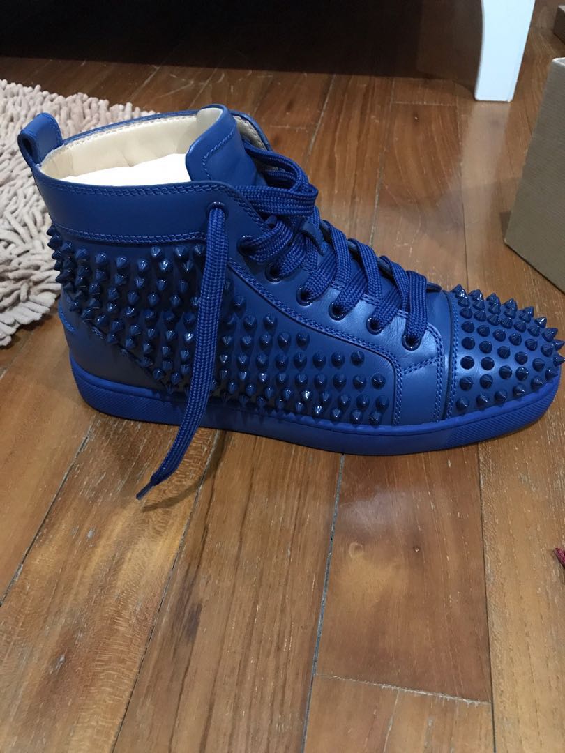 Christian Louboutin Louis Flat Calf Spikes size 40 Men s Fashion
