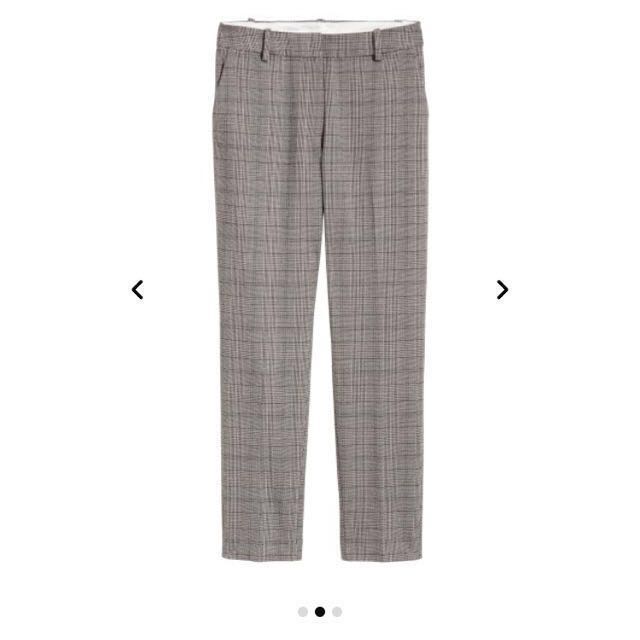 checkered cigarette trousers