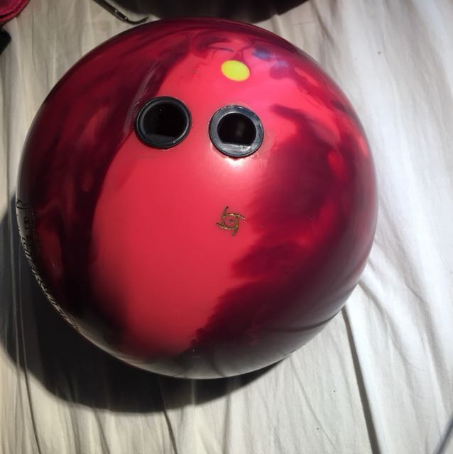 code red limited edition bowling ball with amazing apple scent, Sports