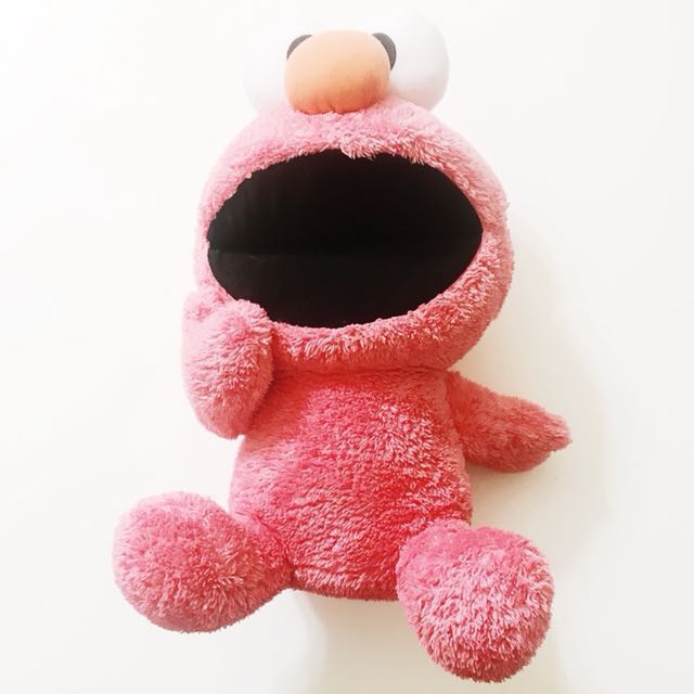 elmo芝麻街玩偶粉红款 #帮我除旧布新