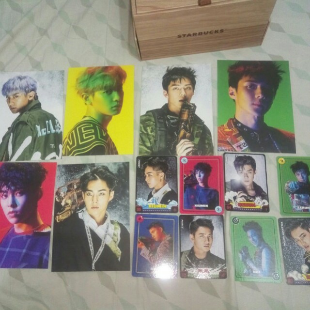 Exo Power Sum Postcards Game Cards Entertainment K Wave On Carousell