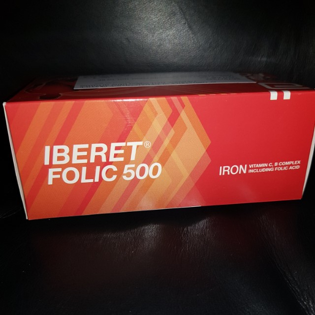 Iberet folic 500 multivitamin with iron for pregnancy and breastfeeding